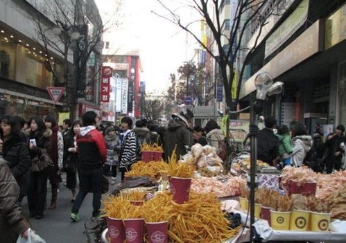 首尔的小吃一条街